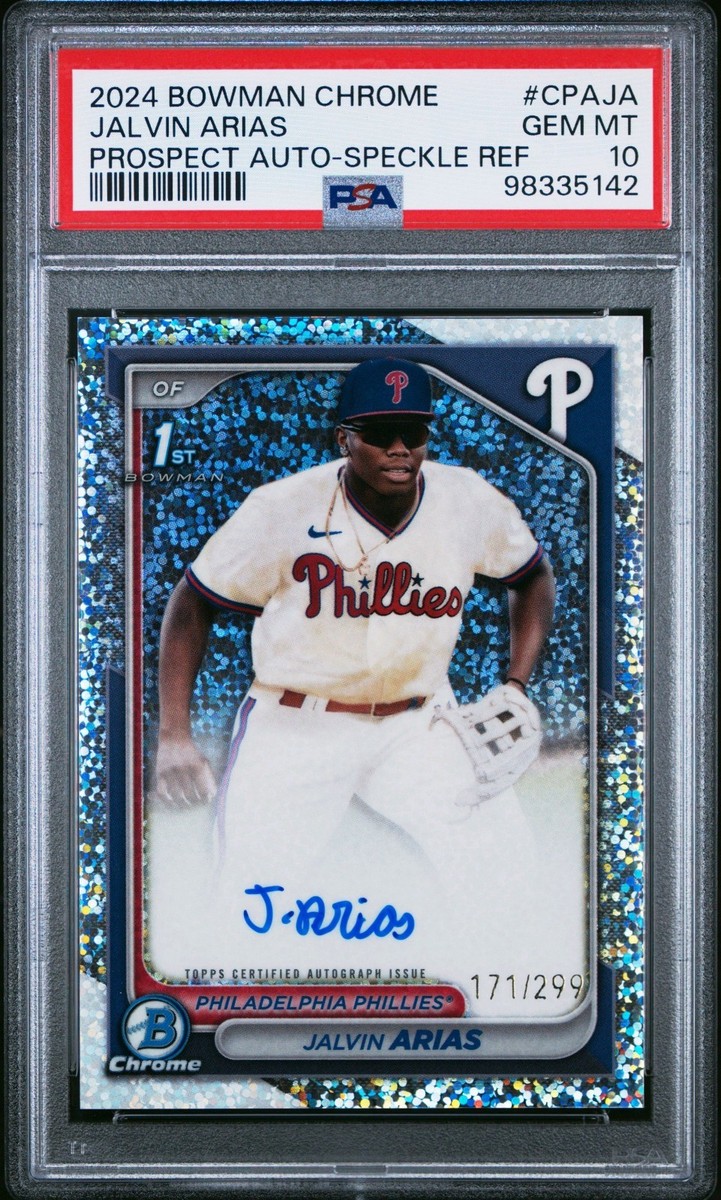 ※美品 レア盤 冊子付 プロモ白ラベル見本盤 バタリアン 2024 BOWMAN CHROME PROSPECT AUTOGRAPHS #CPAJA JALVIN ARIAS