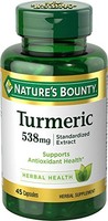 5 Pack Nature's Bounty Turmeric 538 Mg Antioxidant Supplement 45 Capsules Each on sale 5 Pack Nature's Bounty Turmeric 538 Mg Antioxidant Supplement 45 Capsules Each on sale