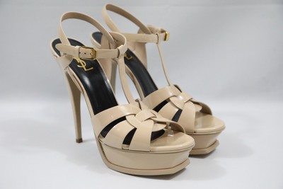ysl nude sandals