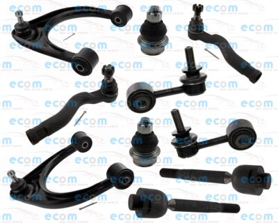 Front End Kit Toyota Sequoia SR5 Sport Upper Arms Tie Rods Ends Ball Joints Sway