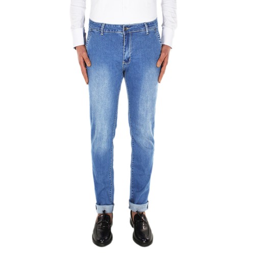 Jeans Uomo Leggero Blu Nero Pantalone Casual Tasca America 44 46 48 50 52 54 - Imagen 22 de 40