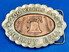 200 Year Celebration Of Liberty Bell - Declaration Of Independence Belt Buckle