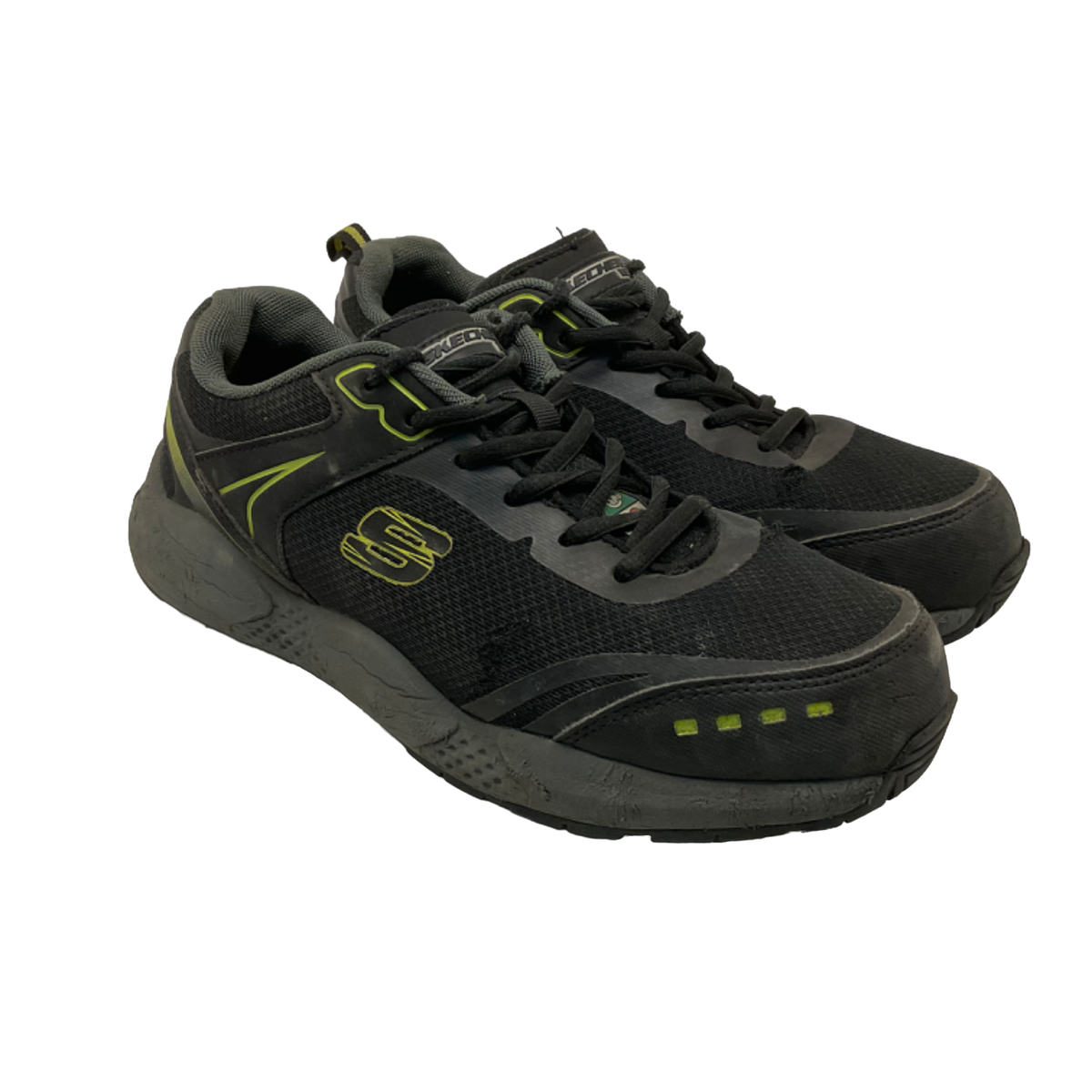 Skechers Men's Steel Toe Steel Plate Work Shoes 99993001 Black