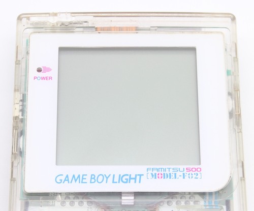 Gameboy Lichtkonsole Famitsu MODELL-F02 klares Skelett limitiert Japan getestet 01 - Bild 8 von 11