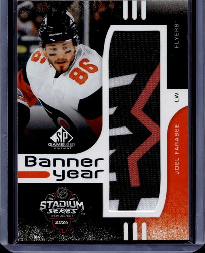 2024-25 SP Game Used '24 Stadium Series Banner Year Relics Joel Farabee
