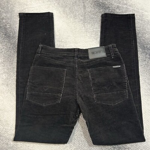 Hudson Patagonia Corduroy Velvet Skinny High Waisted Black Blue Jeans W28” - Picture 11 of 12