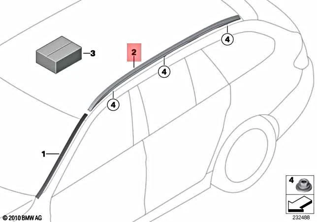 Genuine bmw 2025 f11 roof bars