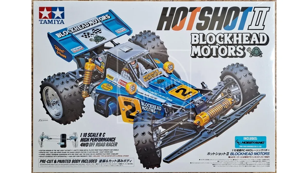 Tamiya RC 1/10 Hotshot II 4WD Blockhead Motors Kit w/ 540 Motor
