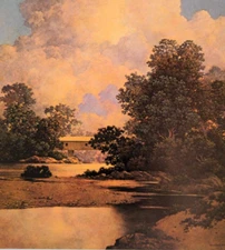 Maxfield Parrish Thunderheads Vintage Art Print Book Plate 55