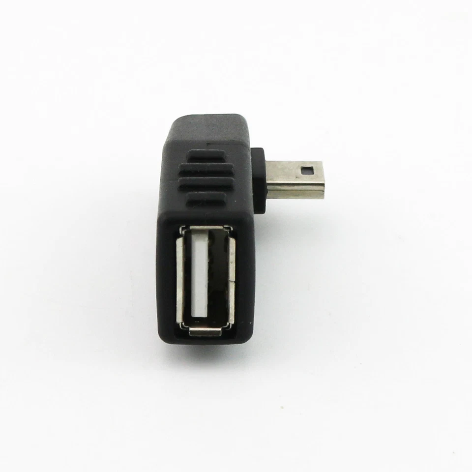 1pc USB 2.0 A Female to USB 5-Pin B Male Right Angle 90 Degree Connector Adapter - Image 3 of 4