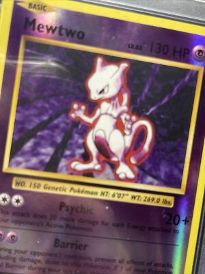 2016 Pokemon MEWTWO 51/108 [Reverse Holo Rare] XY Evolutions PSA 9