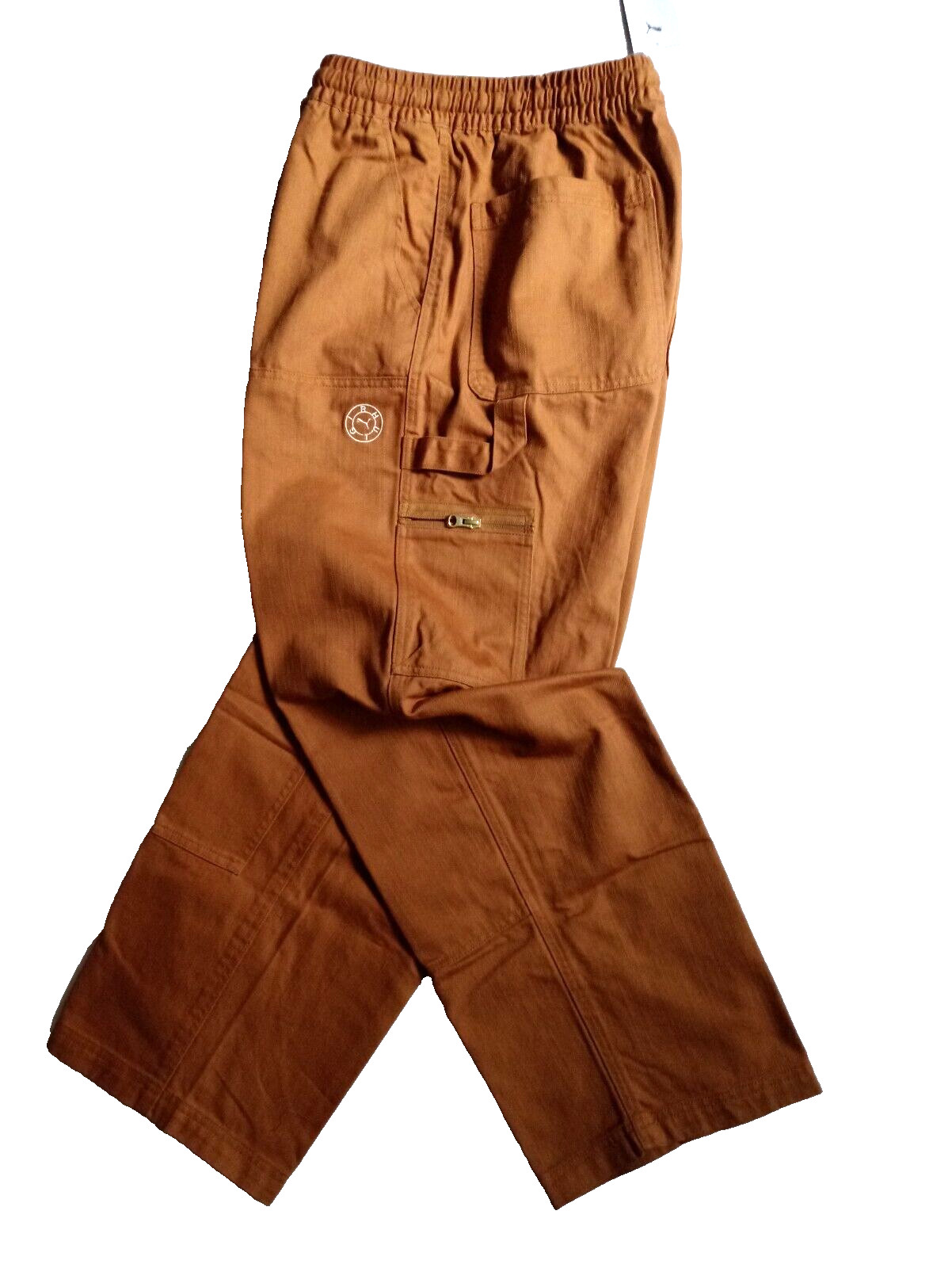 RARE Puma x Rhuigi Rhude Men's Double Knee Pants 539509-87 Desert Tan Size LARGE image 8