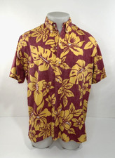 REYN SPOONER - USC TROJANS Floral Reversible HAWAIIAN USA Mens Md. Shirt