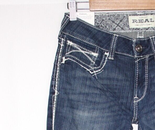 Ariat Ladies R.E.A.L Mid Rise Jasmine Stretch Boot Cut Jeans – Lowry's