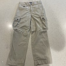 Vintage Polo Ralph Lauren Cargo Pants Khaki Youth Size 10 25x26