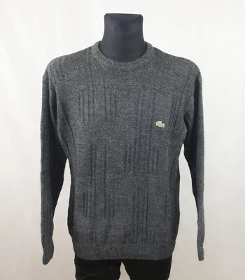 PULL PULL LACOSTE HOMME LAINE ACRYLIQUE COL ROND taille L - Photo 1/4