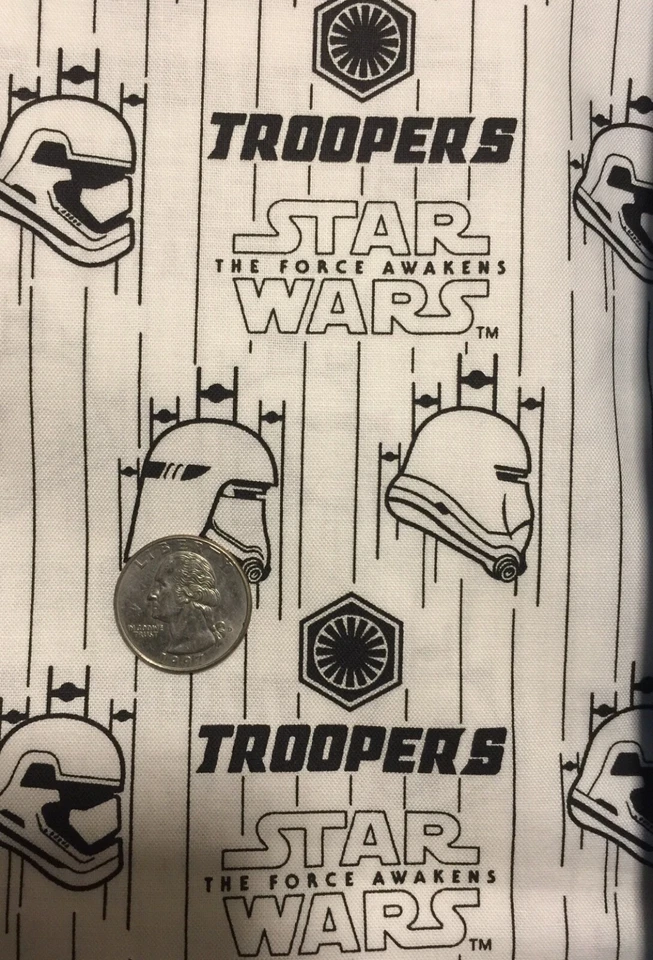 Tela de algodón Star Wars THE FORCE AWAKENS - 3 telas, 1/8 yarda (9x22) de cada una Foto 3 de 4