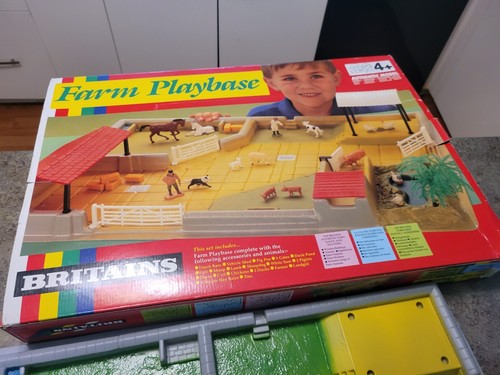 Vintage Farm Playbase Britains 4713 Spielfigur Spielset KOMPLETT ~ NEU - Bild 7 von 9