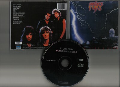 STONE FURY - Burns like a star CD MEGA RARE HARD ROCK LENNY WOLF KINGDOM COME