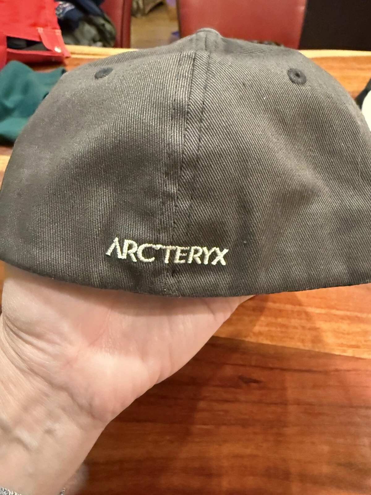 arcteryx flex fit fitted bird logo outdoors hiking nature cap 