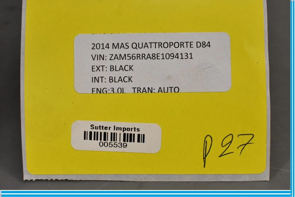 14-16 Maserati Quattroporte M156 ABS Anti Lock Brake Pump Module 670008166 OEM