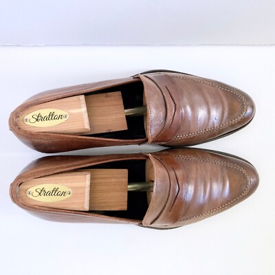 TO BOOT NEW YORK Tesoro Cognac Brown Loafers Italian Calf Leather Sz 8.5 TO BOOT NEW YORK Tesoro Cognac Brown Loafers Italian Calf  main image 3