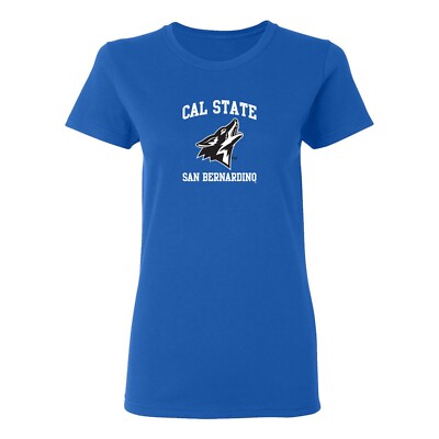 Cal State San Bernadino Arch Logo Women's T-Shirt - Royal