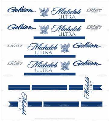 water slide for Hot wheels 1/64 Decals '69 Ford Torino Talladega MICHELOB 118