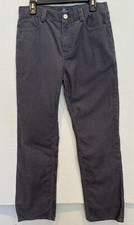 Vineyard Vines Corduroy Pants Boy s Size 12 Gray Flat Front Adjustable Waist
