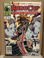 Robocop #23 NM/NM+ LOW PRINT! HTF 2nd to LAST ISSUE! NEWSSTAND Edition! Marvel