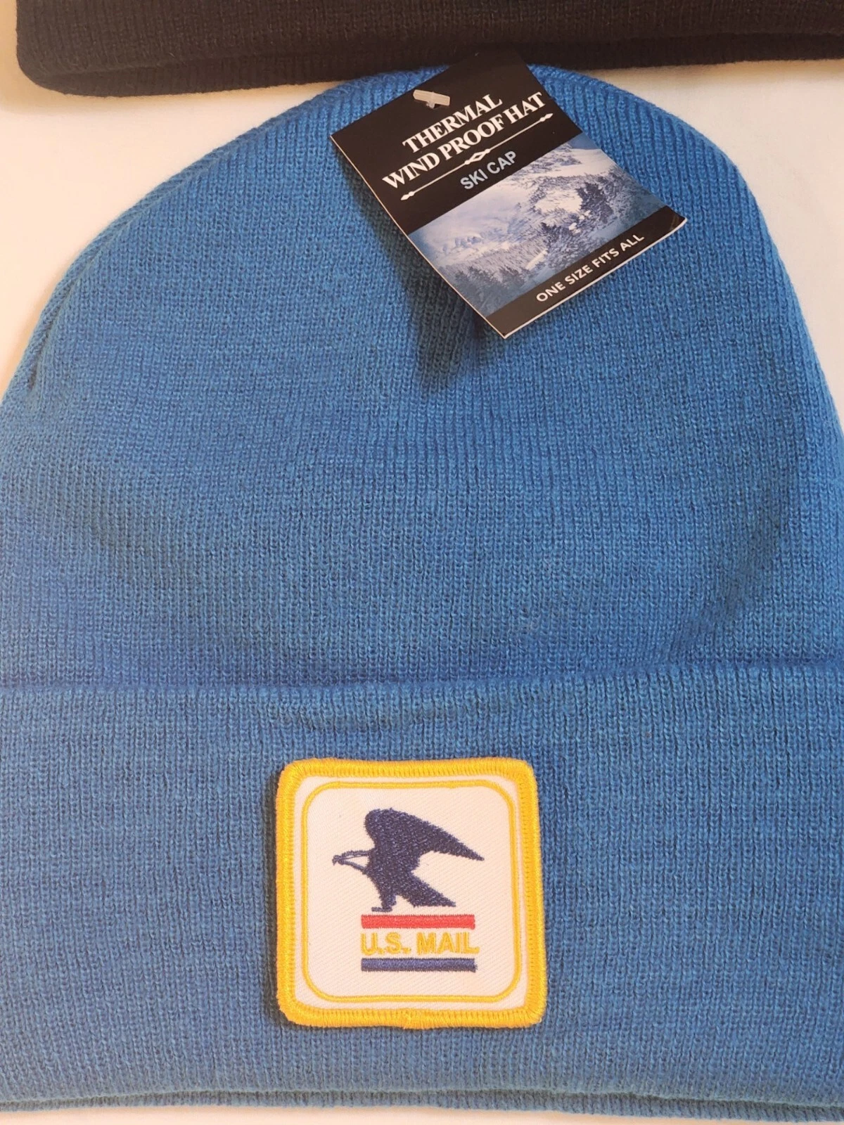 U.S. MAIL Patched Knit Cuffed Beanie in Cobalt Blue
Opens in a new window or tab