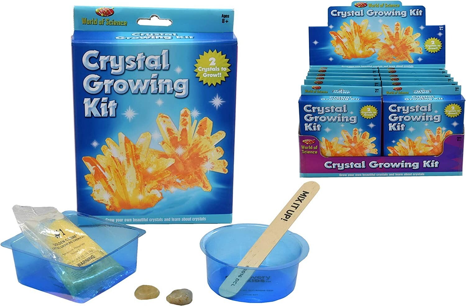 MAKE YOUR OWN CRYSTAL GROWING KIT FUN EDUCATIONAL WORLD OF SCIENCE EXPERIMENT