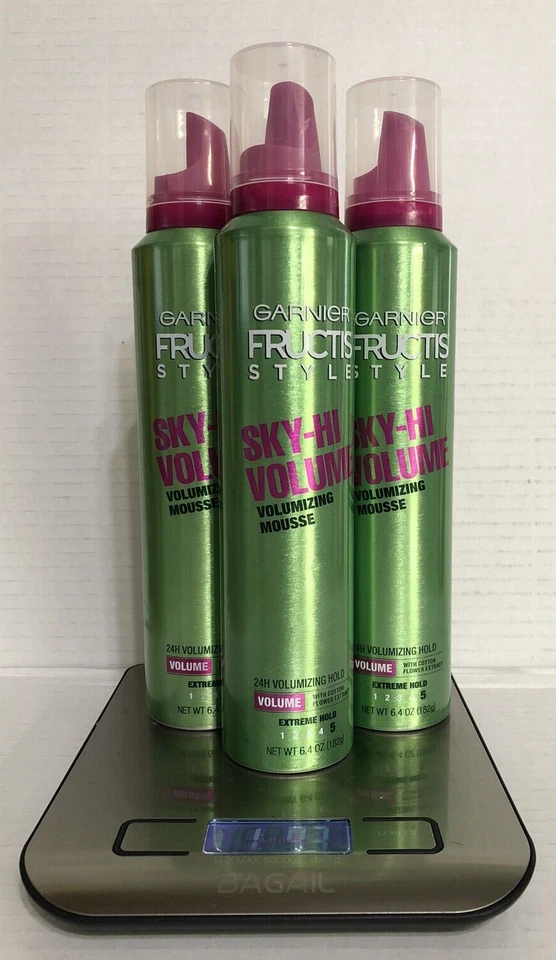 Мусс объемный объемный Garnier Fructis Style Sky-Hi 6,4 унции каждая экстремальная фиксация 3 шт. - Изображение 3 из 3