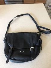 Charming Charlie Black Vegan Leather Purse