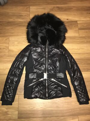 river island black puffer jacket