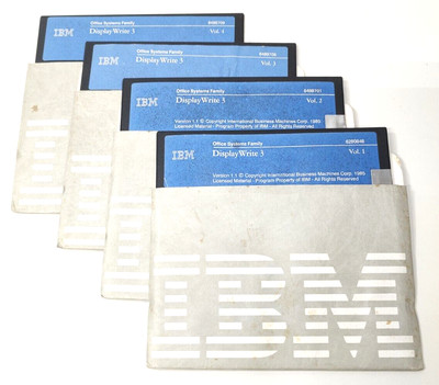 IBM Display Write 3 Version 1.1  - 5.25 '' folppy