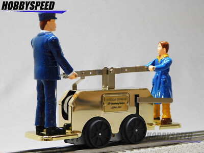 LIONEL THE POLAR EXPRESS GOLD EDITION WINDUP HANDCAR 20th