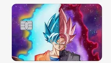 Anime Goku Dragon Ball Z Credit Card Sticker Skin Precut Small Chip Debit Bank