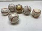 Lot of 6 Signed Rawlings Baseballs