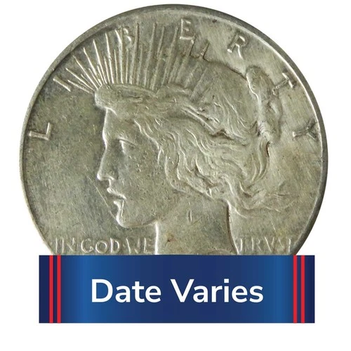 1922 - 1935 $1 Peace Silver Dollar Fine+ F+