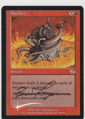 Magic the Gathering ~ Swelter ~ M/NM ~ FOIL ~ Judgment ~ Signed by Artist