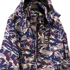 Moerdeng Women XL Camo Waterproof Breathable Hooded Winter Ski Snowboard Jacket