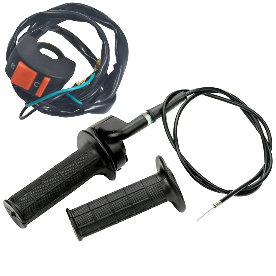 7/8" Throttle Grip Cable Assembly With ON OFF Switch For Baja Doodlebug MB165 - Image 4 of 4