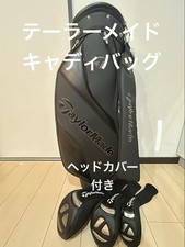 TaylorMade 2025 Matte Black with club headcover cart bag golf bag japan used