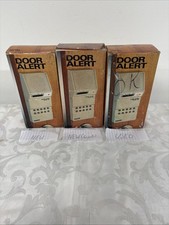 Vintage Equity Door Alert Model 172 Beige Handheld Wireless Door Alarm Set of 3