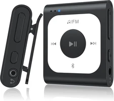 64GB Clip MP3 Player with Bluetooth, A53PL Portable Music Player with FM Radio, 