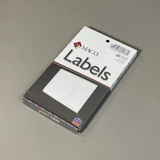 MACO Round WHITE Color-Coding Labels / Dots 3/4” Dia. 1000 Labels MR-1212