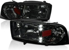 Smoke Led Headlights Compatible With 1994-2001 Dodge Ram 1500 1994-2002 Dodge..