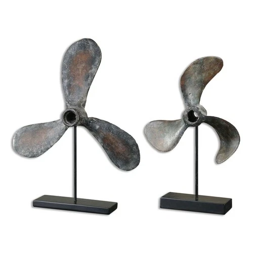 Propellers - 20.5 inch Sculpture (Set of 2) - 16 inches wide by 4 inches deep - Picture 1 of 7