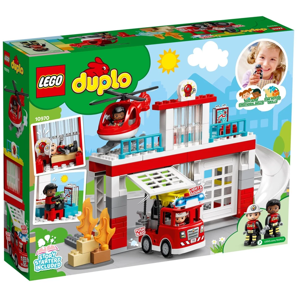 LEGO DUPLO 10970 - Fire Station & Helicopter NEW, NISB, SEALED, RETIRED - 117pcs - Image 2 of 4